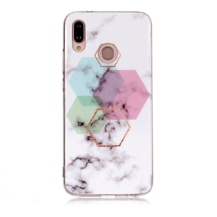 Marble Pattern TPU Soft Protective Case For Huawei P20 Lite / Nova 3e