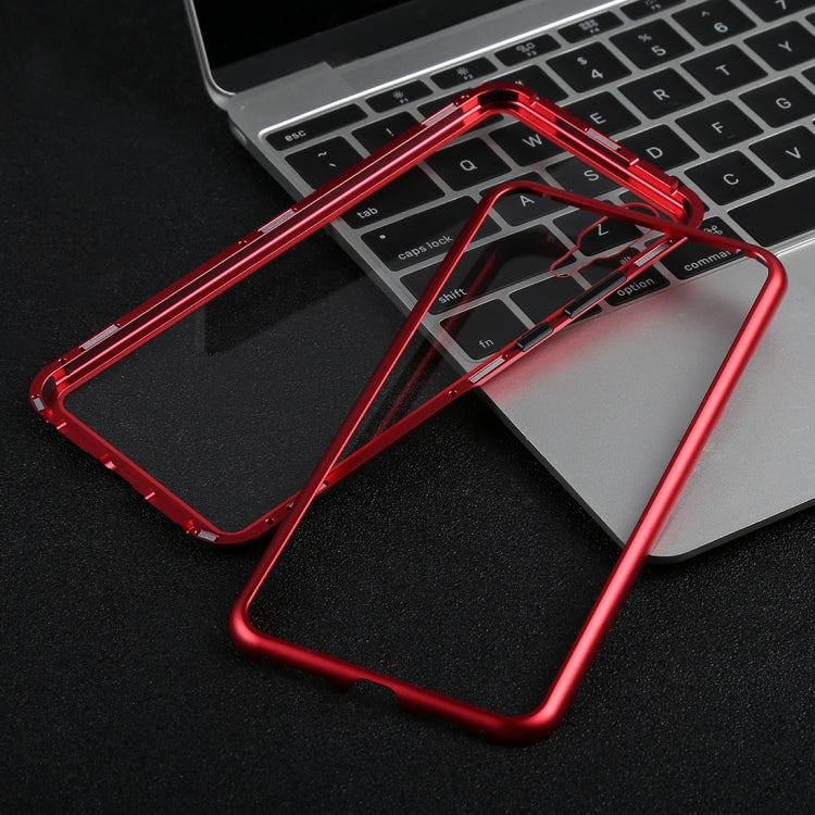 Magnetic Metal Frame Tempered Glass Case for Huawei P20