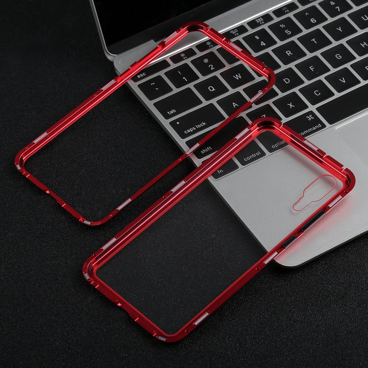 Magnetic Metal Frame Tempered Glass Case for Huawei P20