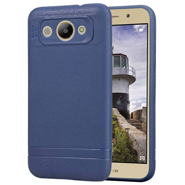 Litchi Texture TPU Shockproof Case for Huawei Y3 (2018)