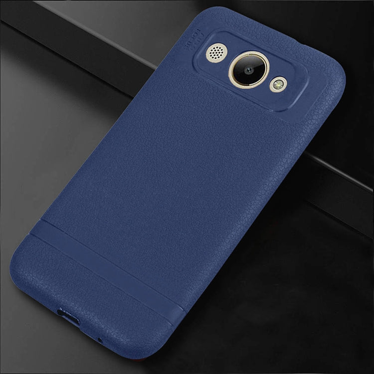 Litchi Texture TPU Shockproof Case for Huawei Y3 (2018)