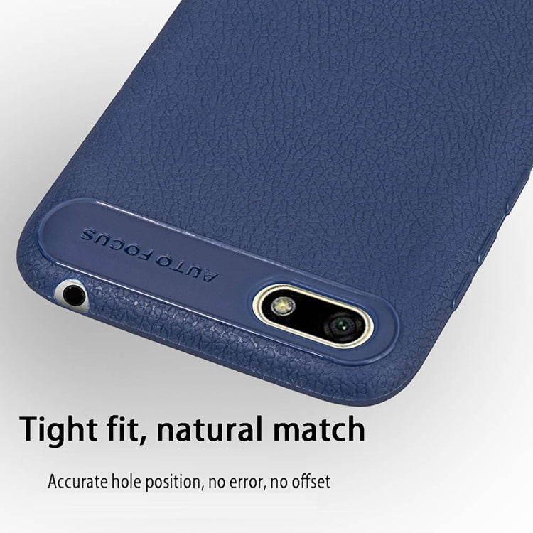 Litchi Texture TPU Shockproof Case for Huawei Y5 Prime (2018)