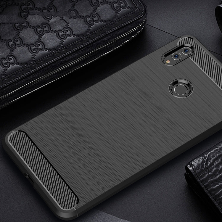 Brushed Texture Carbon Fiber Shockproof TPU Case for Huawei Honor Note 10