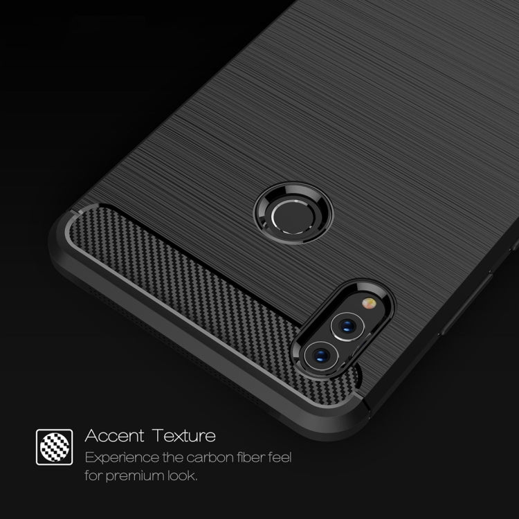 Brushed Texture Carbon Fiber Shockproof TPU Case for Huawei Honor Note 10