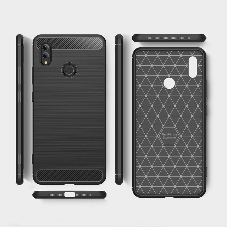 Brushed Texture Carbon Fiber Shockproof TPU Case for Huawei Honor Note 10