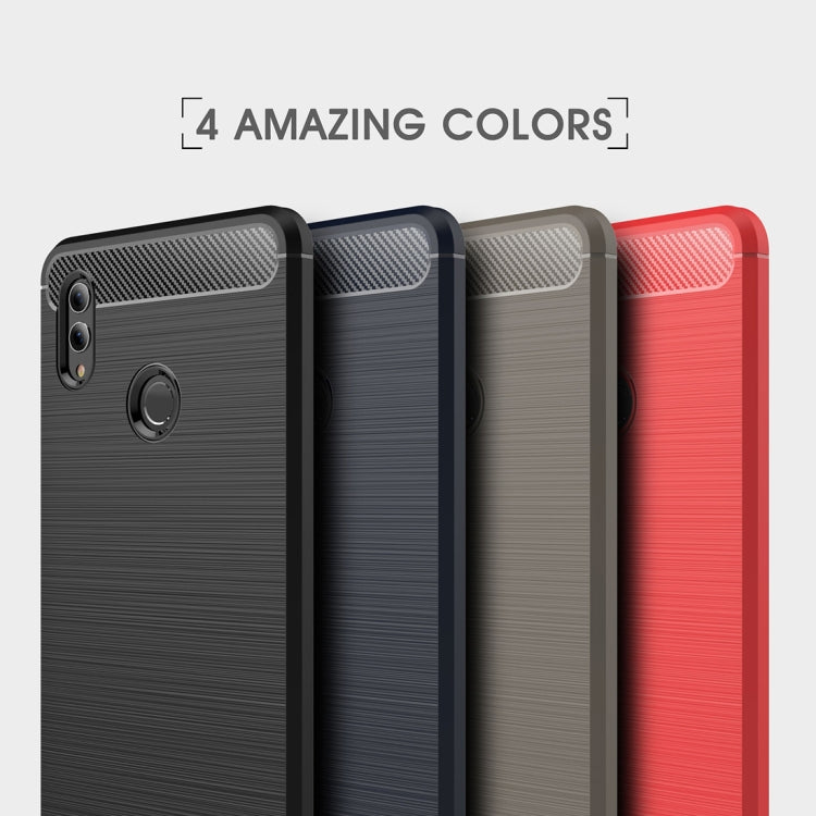 Brushed Texture Carbon Fiber Shockproof TPU Case for Huawei Honor Note 10