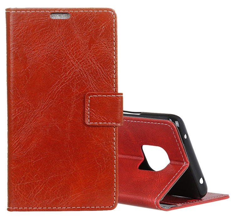 Retro Crazy Horse Texture Horizontal Flip Leather Case for Huawei Mate 20 Pro, with Holder & Card Slots & Wallet & Photo Frame