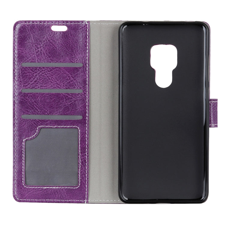 Retro Crazy Horse Texture Horizontal Flip Leather Case for Huawei Mate 20, with Holder & Card Slots & Wallet & Photo Frame