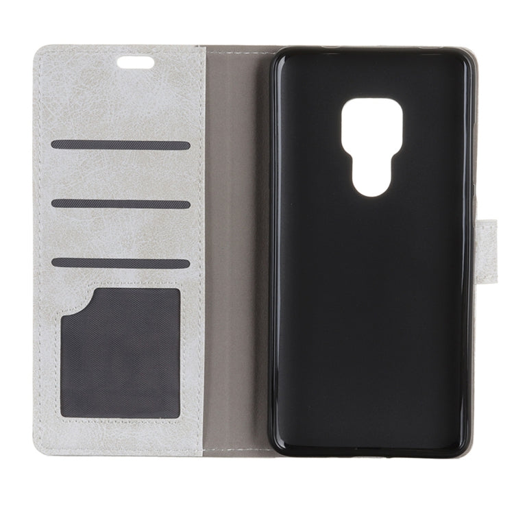 Retro Crazy Horse Texture Horizontal Flip Leather Case for Huawei Mate 20, with Holder & Card Slots & Wallet & Photo Frame