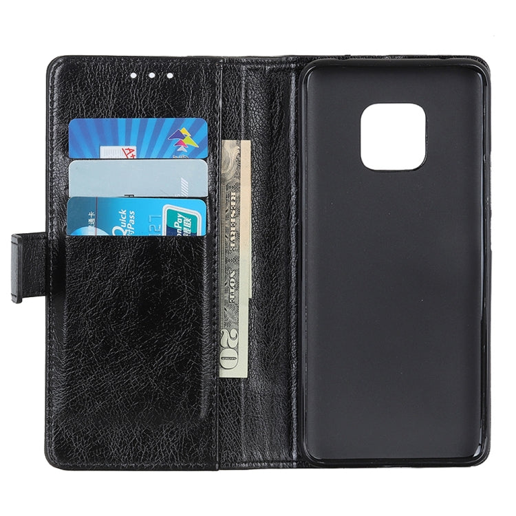 Copper Buckle Nappa Texture Horizontal Flip Leather Case for Huawei Mate 20 Pro, with Holder & Card Slots & Wallet