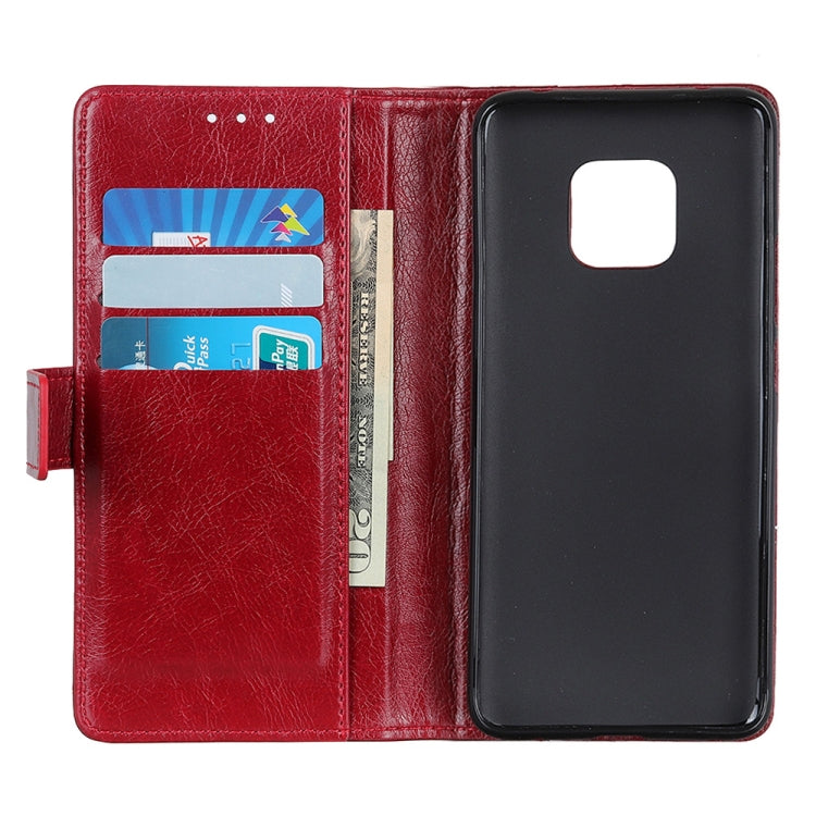 Copper Buckle Nappa Texture Horizontal Flip Leather Case for Huawei Mate 20 Pro, with Holder & Card Slots & Wallet