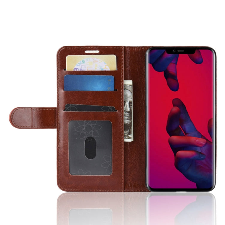 Retro Crazy Horse Texture Horizontal Flip Leather Case for Huawei Mate 20 Pro, with Holder & Card Slots & Wallet