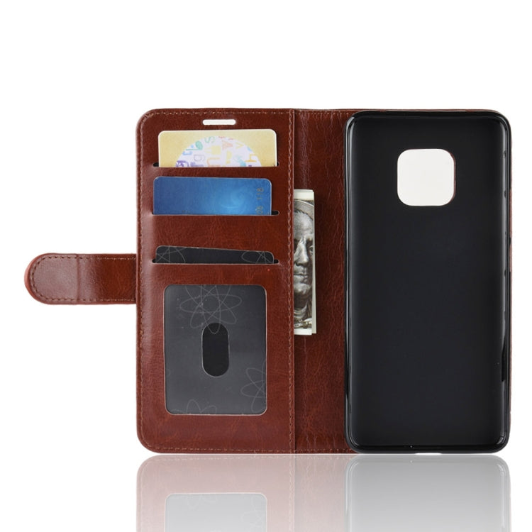 Retro Crazy Horse Texture Horizontal Flip Leather Case for Huawei Mate 20 Pro, with Holder & Card Slots & Wallet
