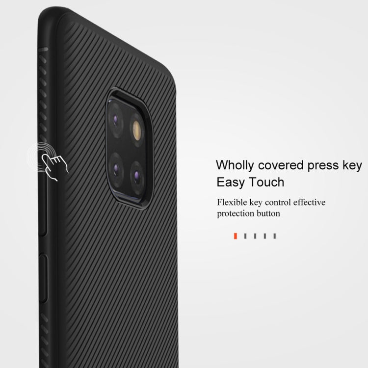 lenuo Leshen Series Stripe Texture TPU Case for Huawei Mate 20 Pro (Red)