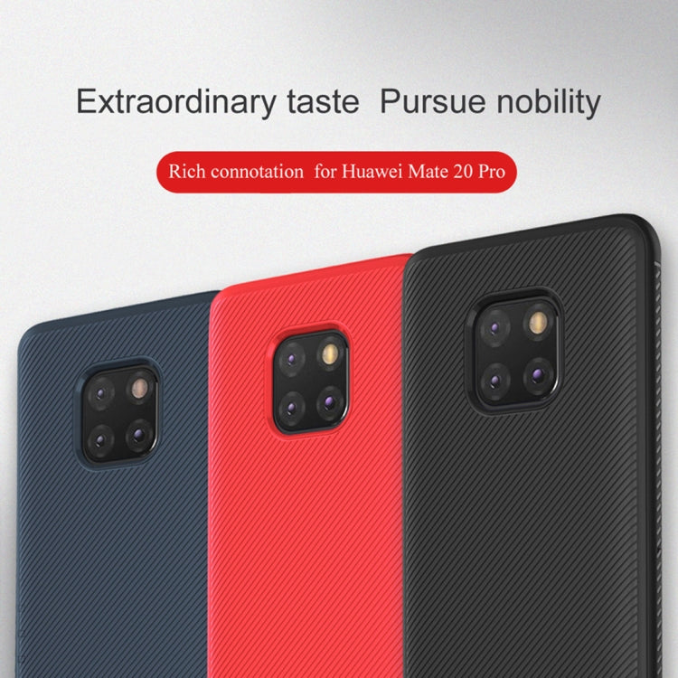 lenuo Leshen Series Stripe Texture TPU Case for Huawei Mate 20 Pro (Red)