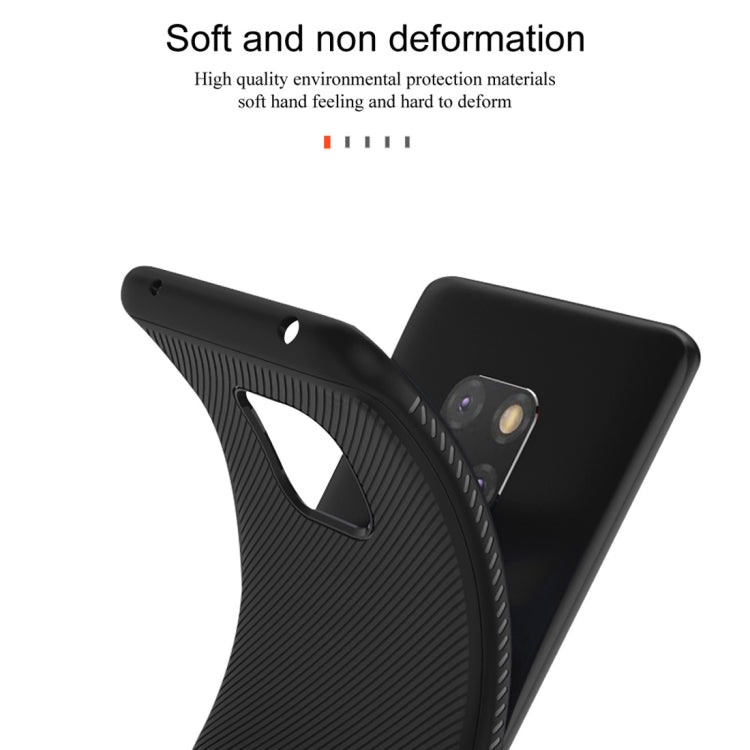 lenuo Leshen Series Stripe Texture TPU Case for Huawei Mate 20 Pro (Red)