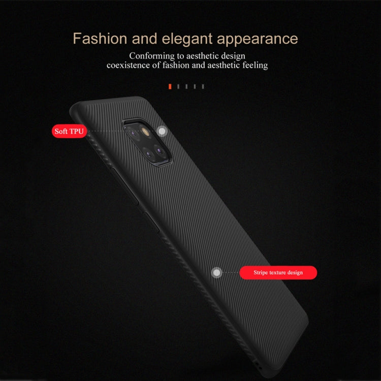 lenuo Leshen Series Stripe Texture TPU Case for Huawei Mate 20 Pro (Red)