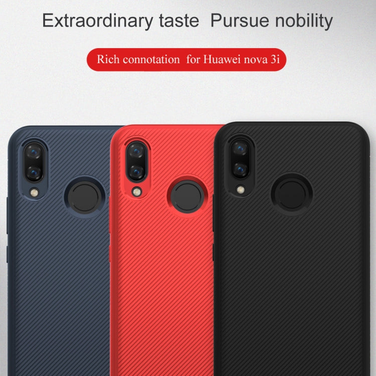 lenuo Leshen Series Stripe Texture TPU Case for Huawei Nova 3i(Black)
