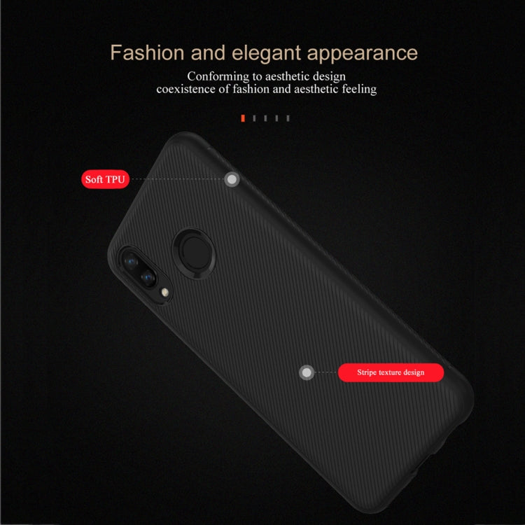 lenuo Leshen Series Stripe Texture TPU Case for Huawei Nova 3i(Black)