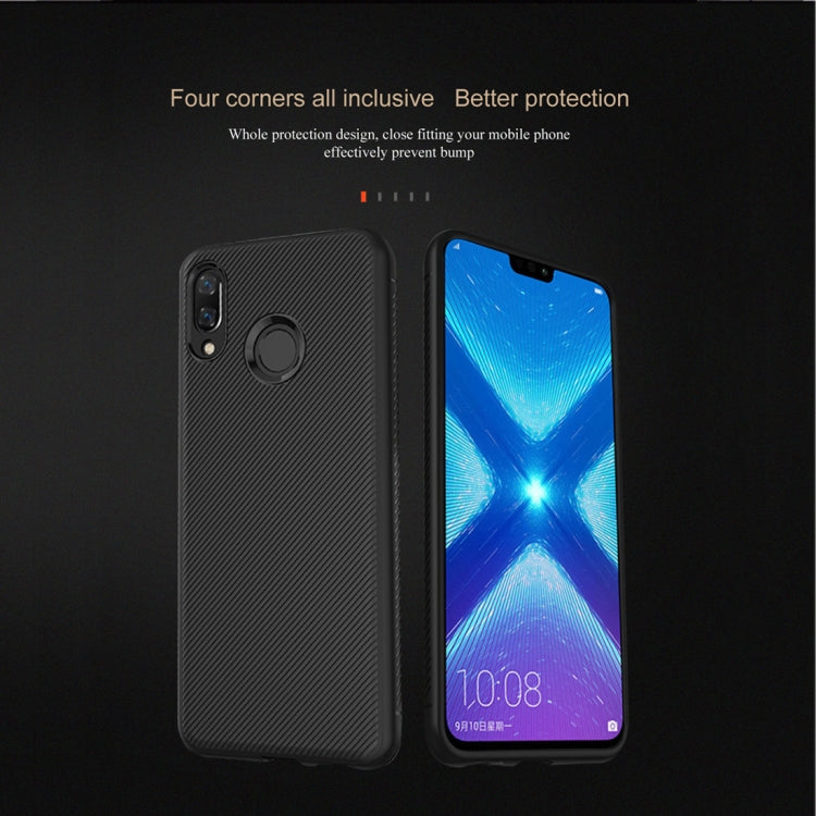 lenuo Leshen Series Stripe Texture TPU Case for Huawei Honor 8X(Blue)