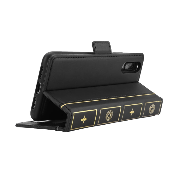 Bible Style Business Horizontal Flip Leather Case for Huawei P20, with Card Slots & Photo Frame & Holder & Wallet