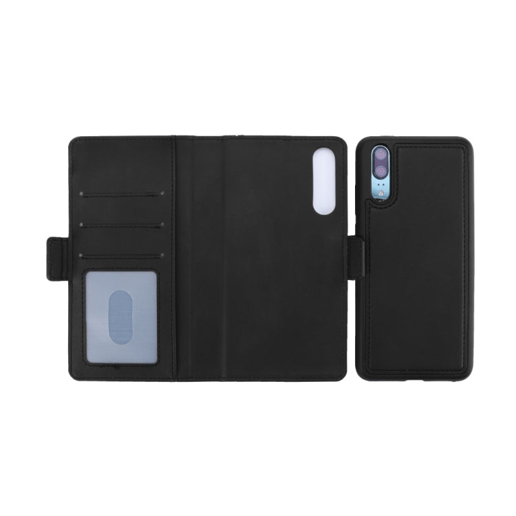 Bible Style Business Horizontal Flip Leather Case for Huawei P20, with Card Slots & Photo Frame & Holder & Wallet