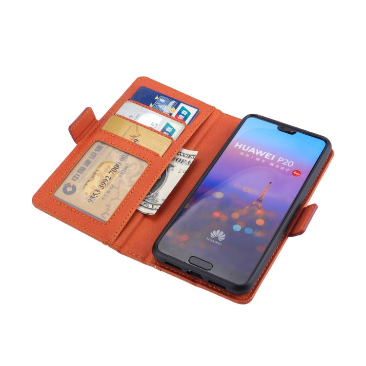 Bible Style Business Horizontal Flip Leather Case for Huawei P20, with Card Slots & Photo Frame & Holder & Wallet