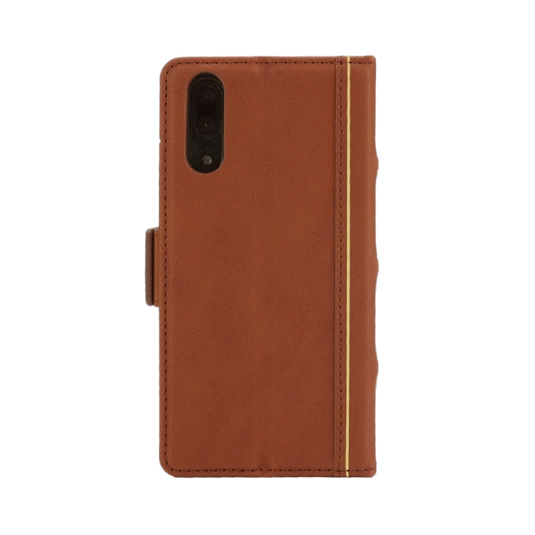 Bible Style Business Horizontal Flip Leather Case for Huawei P20, with Card Slots & Photo Frame & Holder & Wallet