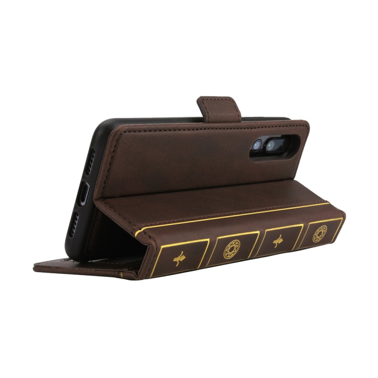 Bible Style Business Horizontal Flip Leather Case for Huawei P20 Pro, with Card Slots & Photo Frame & Holder & Wallet