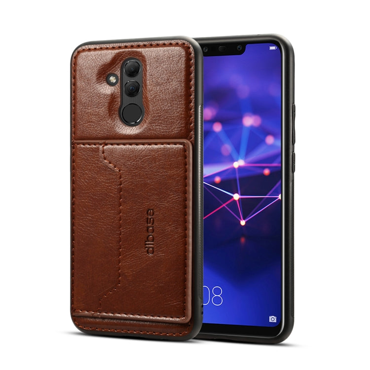 Dibase TPU + PC + PU Crazy Horse Texture Protective Case for Huawei Mate 20 Lite / Maimang 7, with Holder & Card Slots
