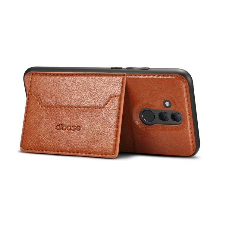 Dibase TPU + PC + PU Crazy Horse Texture Protective Case for Huawei Mate 20 Lite / Maimang 7, with Holder & Card Slots