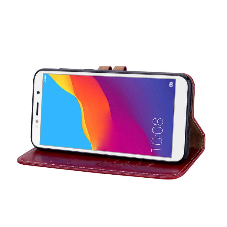 Business Style Oil Wax Texture Horizontal Flip Leather Case for Huawei Y5 (2018) / Y5 Prime (2018) / Honor 7A (Russian Version), with Holder & Card Slots & Wallet