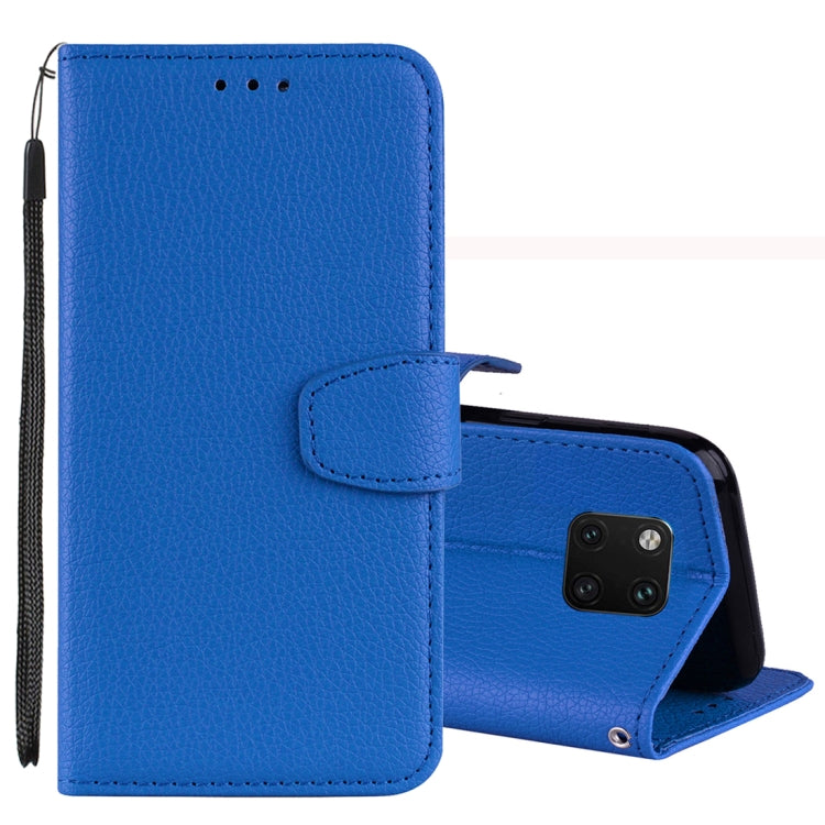 Litchi Texture Horizontal Flip Leather Case for Huawei Mate 20 Pro , with Holder & Card Slots & Wallet & Lanyard