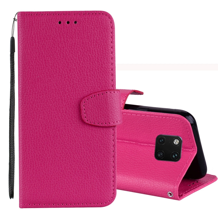 Litchi Texture Horizontal Flip Leather Case for Huawei Mate 20 Pro , with Holder & Card Slots & Wallet & Lanyard