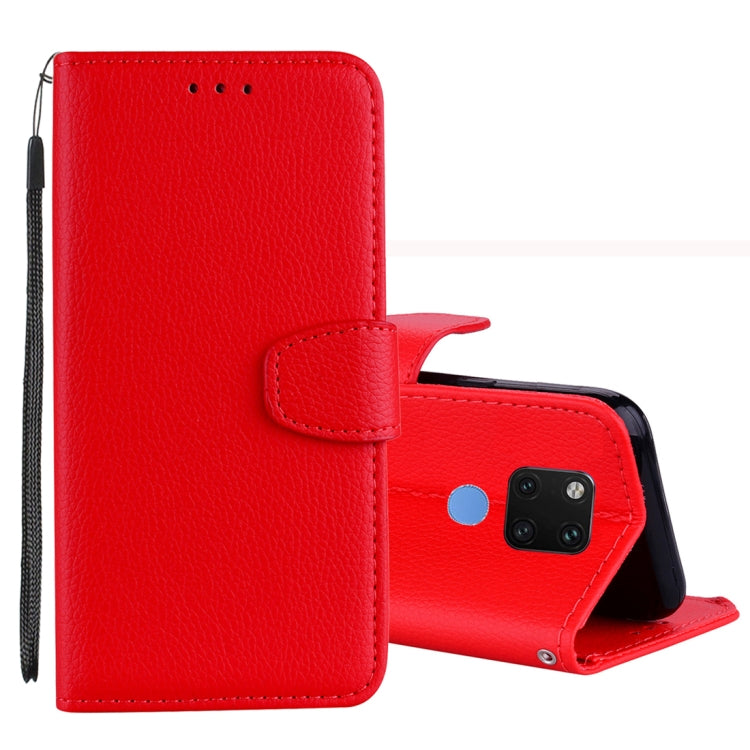 Litchi Texture Horizontal Flip Leather Case for Huawei Mate 20 , with Holder & Card Slots & Wallet & Lanyard