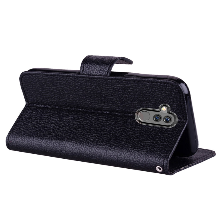 Litchi Texture Horizontal Flip Leather Case for Huawei Mate 20 Lite , with Holder & Card Slots & Wallet & Lanyard