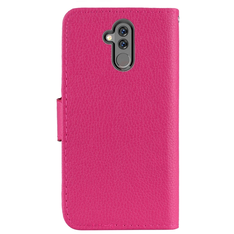 Litchi Texture Horizontal Flip Leather Case for Huawei Mate 20 Lite , with Holder & Card Slots & Wallet & Lanyard