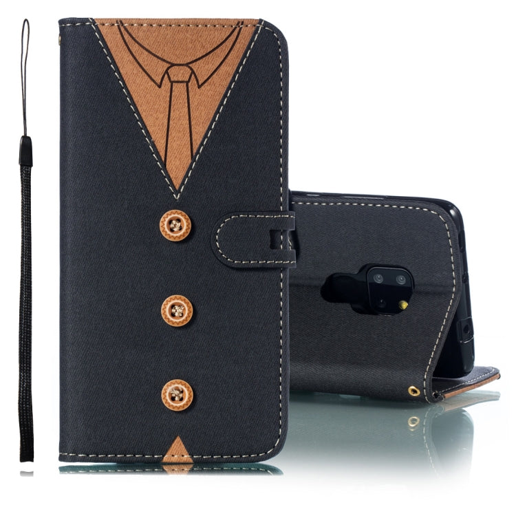 Splicing Embossed Male Style Horizontal Flip Leather Case for Huawei Mate 20, with Holder & Card Slots & Wallet & Lanyard