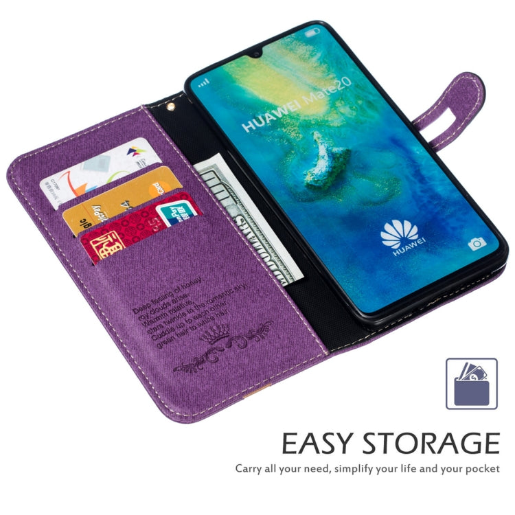 Splicing Embossed Male Style Horizontal Flip Leather Case for Huawei Mate 20, with Holder & Card Slots & Wallet & Lanyard