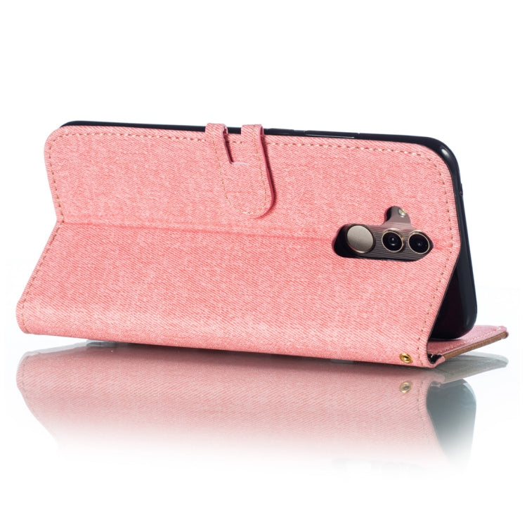 Splicing Embossed Male Style Horizontal Flip Leather Case for Huawei Mate 20 Lite/ Maimang 7, with Holder & Card Slots & Wallet & Lanyard