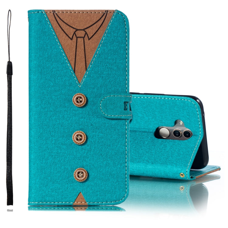 Splicing Embossed Male Style Horizontal Flip Leather Case for Huawei Mate 20 Lite/ Maimang 7, with Holder & Card Slots & Wallet & Lanyard