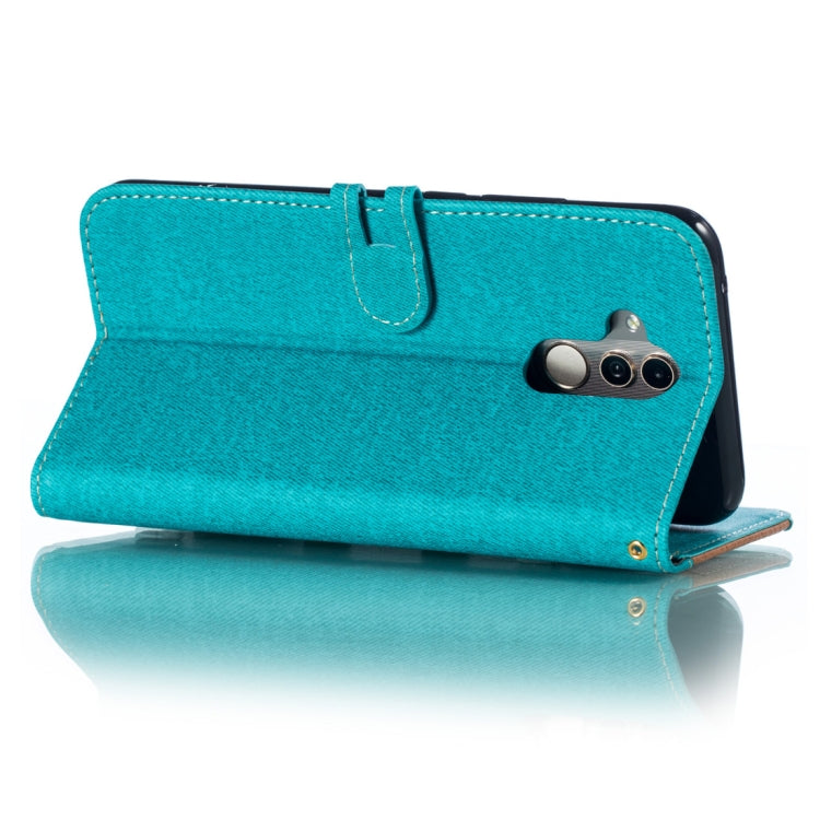 Splicing Embossed Male Style Horizontal Flip Leather Case for Huawei Mate 20 Lite/ Maimang 7, with Holder & Card Slots & Wallet & Lanyard