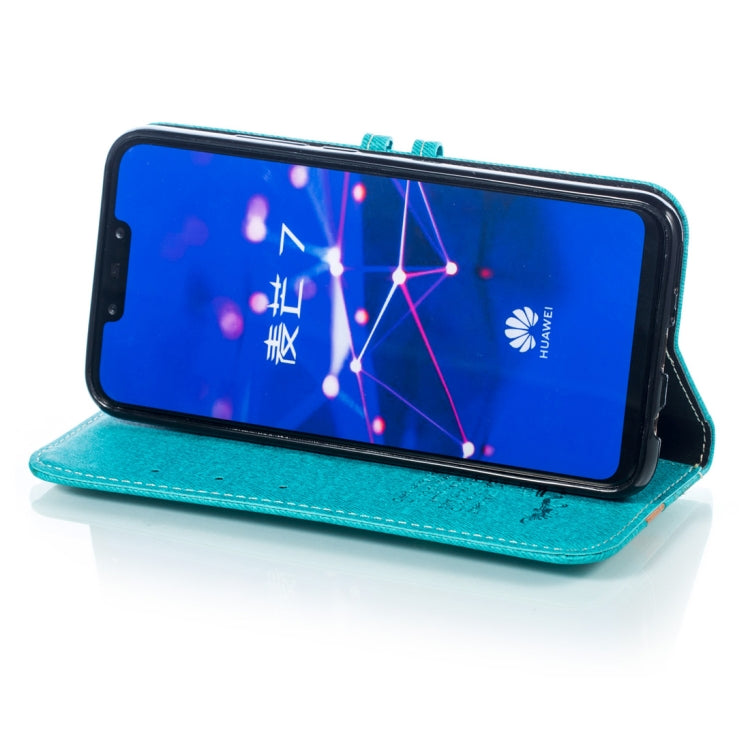 Splicing Embossed Male Style Horizontal Flip Leather Case for Huawei Mate 20 Lite/ Maimang 7, with Holder & Card Slots & Wallet & Lanyard