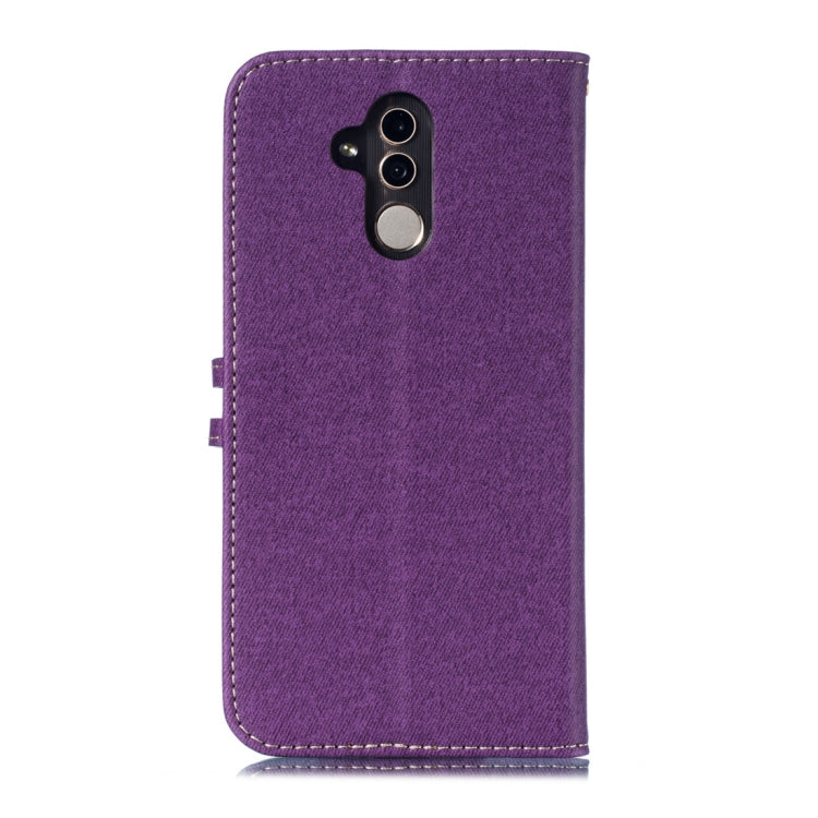 Splicing Embossed Male Style Horizontal Flip Leather Case for Huawei Mate 20 Lite/ Maimang 7, with Holder & Card Slots & Wallet & Lanyard