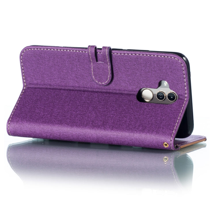 Splicing Embossed Male Style Horizontal Flip Leather Case for Huawei Mate 20 Lite/ Maimang 7, with Holder & Card Slots & Wallet & Lanyard