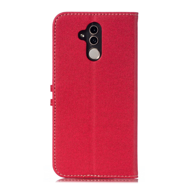 Splicing Embossed Male Style Horizontal Flip Leather Case for Huawei Mate 20 Lite/ Maimang 7, with Holder & Card Slots & Wallet & Lanyard