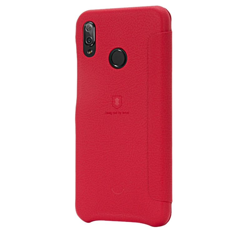lenuo Ledream Series Litchi Texture Horizontal Flip PU Leather Case for Huawei P20 Lite / Nova 3e, with Card Slot(Red)