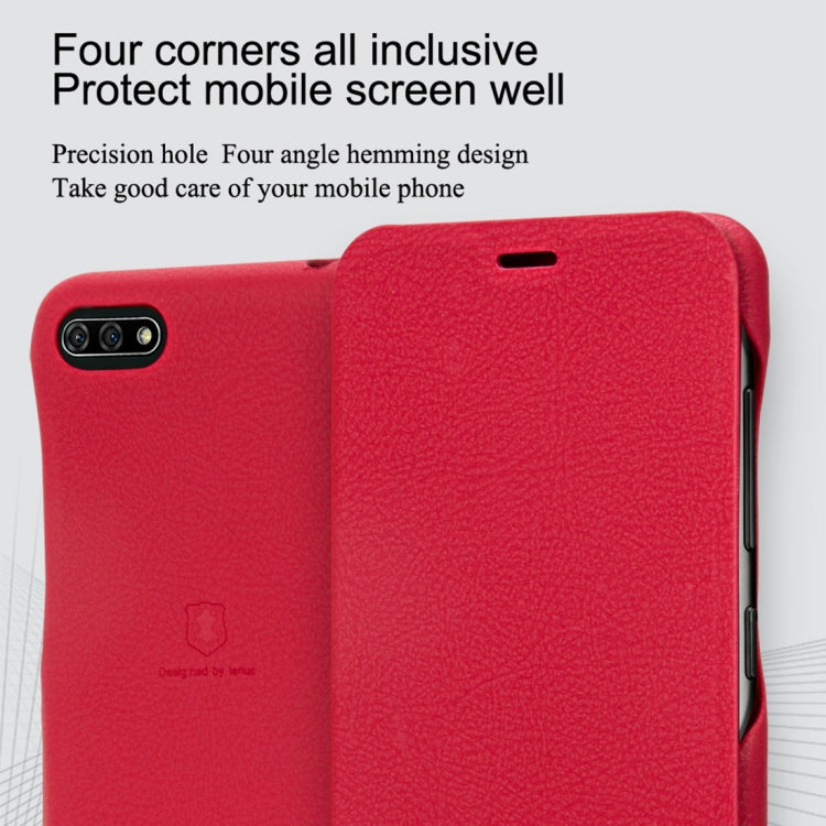 lenuo Ledream Series Litchi Texture Horizontal Flip PU Leather Case for Huawei Honor 7A, with Card Slot