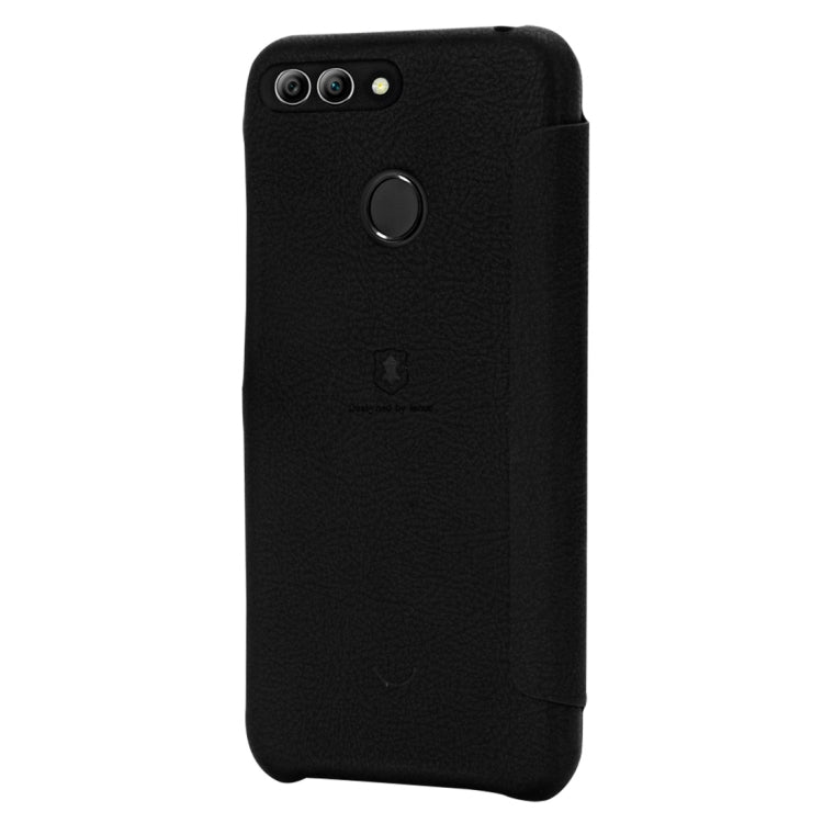 lenuo Ledream Series Litchi Texture Horizontal Flip PU Leather Case for Huawei Enjoy 8e, with Card Slot (Black)