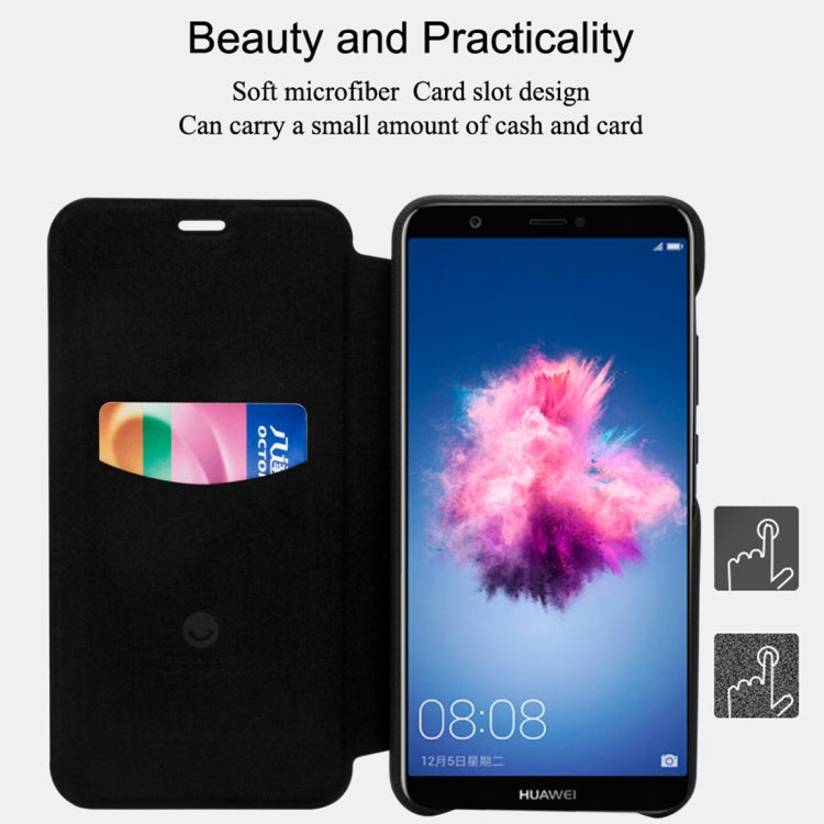 lenuo Ledream Series Litchi Texture Horizontal Flip PU Leather Case for Huawei Enjoy 8e, with Card Slot (Black)